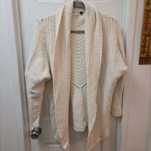 Anthropologie Sleeping on Snow Cozy Knit Oversized Cardigan • Merino Wool Alpaca